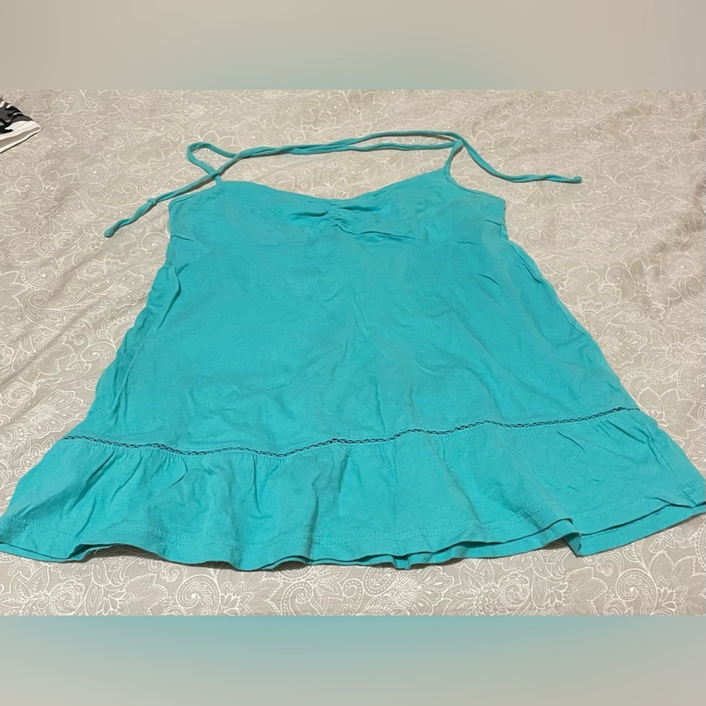 H&M Divided Teal Sleeveless Top